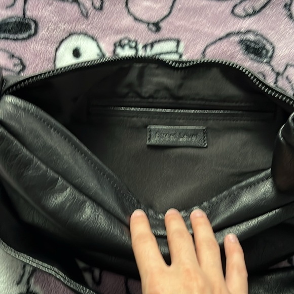 Black Leather Crossbody - Picture 2 of 3